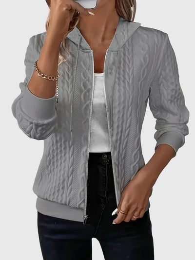 Lena™ | Mikina s kapucí a zipem