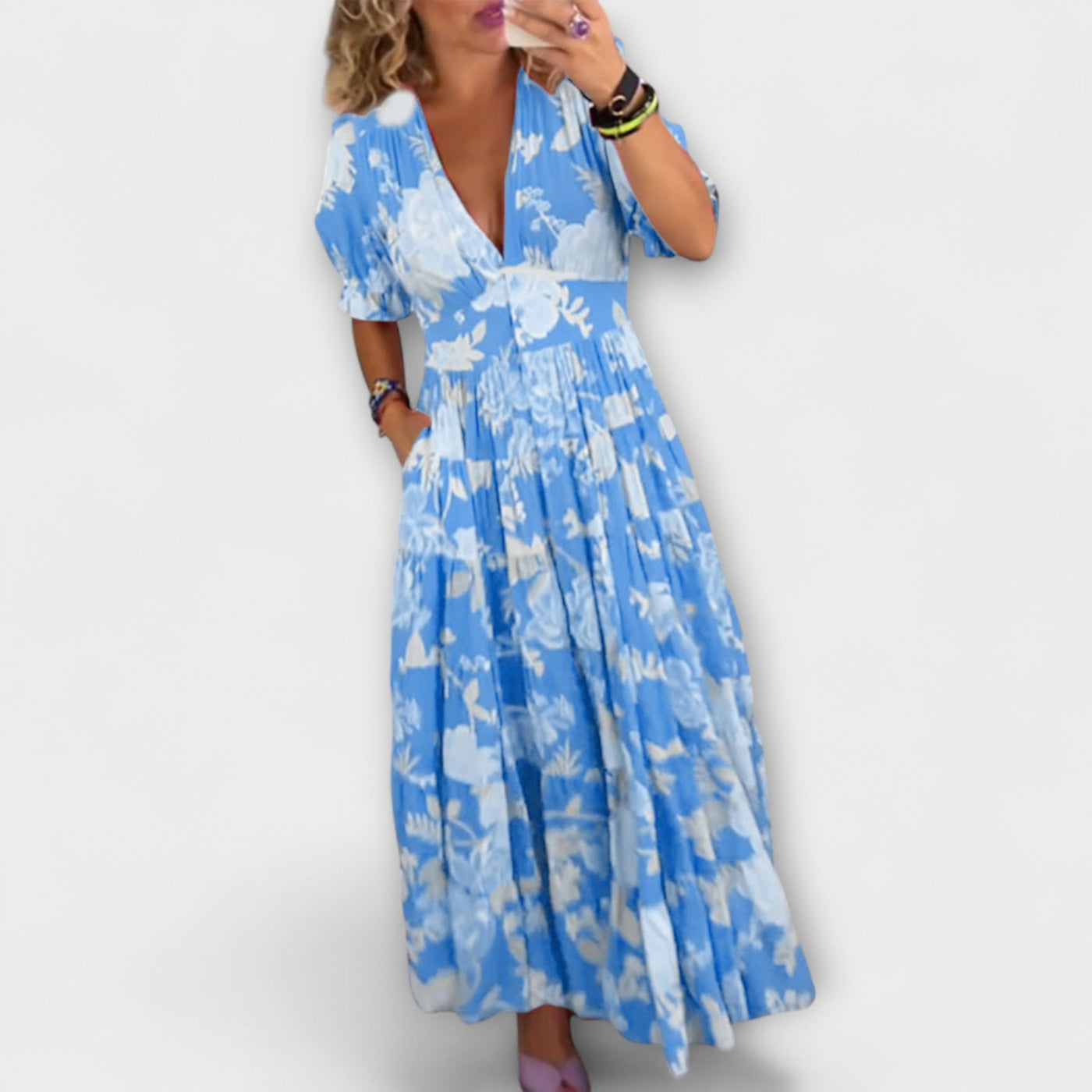 Zora | Květinové maxi šaty