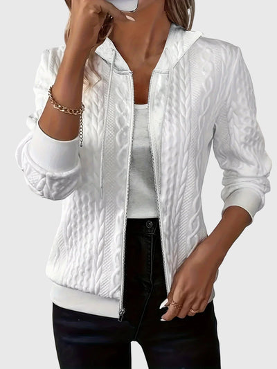 Lena™ | Mikina s kapucí a zipem