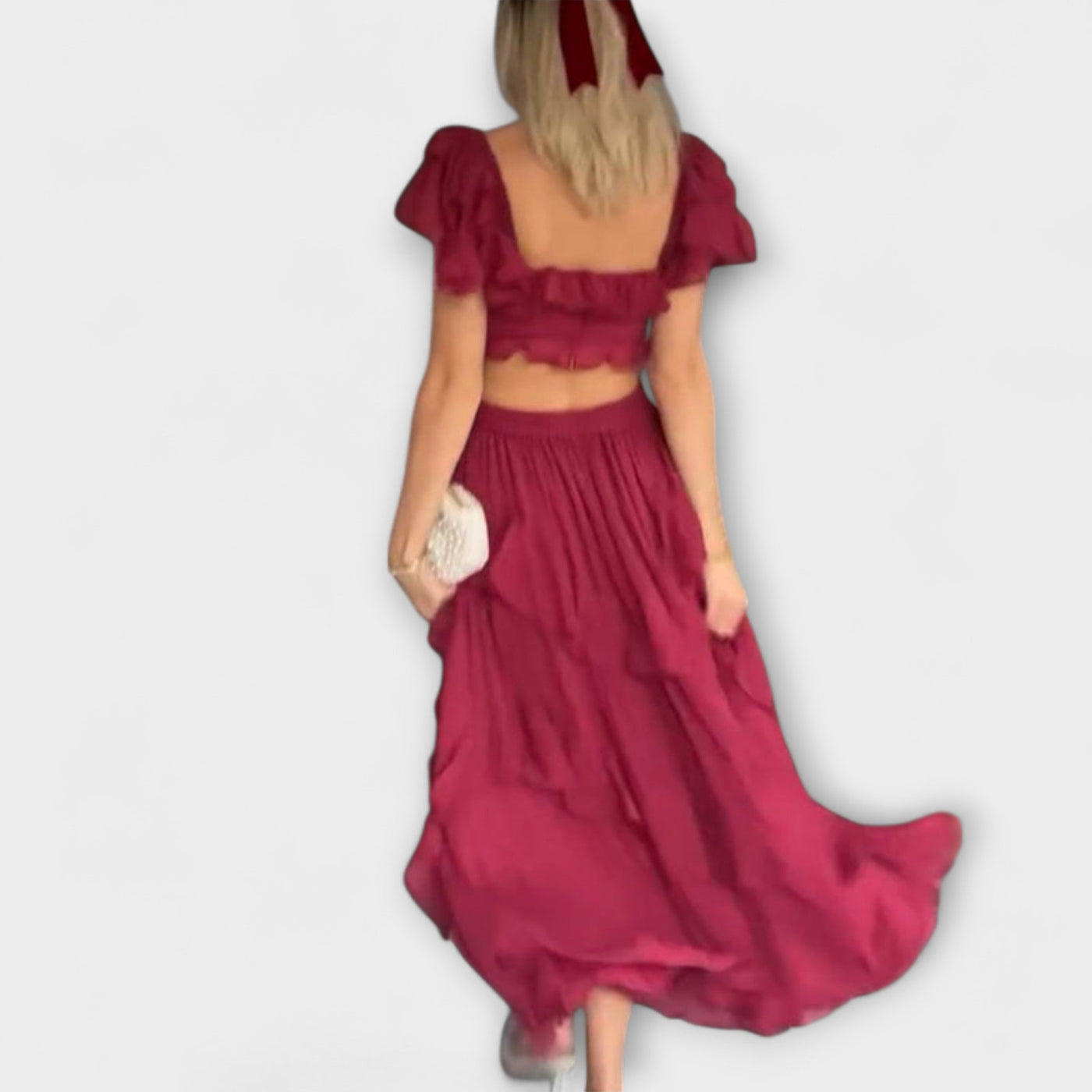 Slavomila | Letní šaty s volánkovými detaily