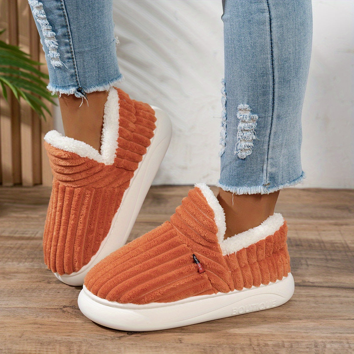 Eva | Plyšové domácí pantofle CozyStep