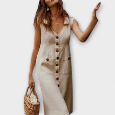 Jaroslava | Košilové šaty bez rukávů