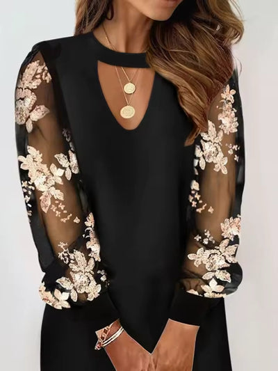 Ema | Šaty s výstřihem do V a rukávy