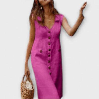 Jaroslava | Košilové šaty bez rukávů