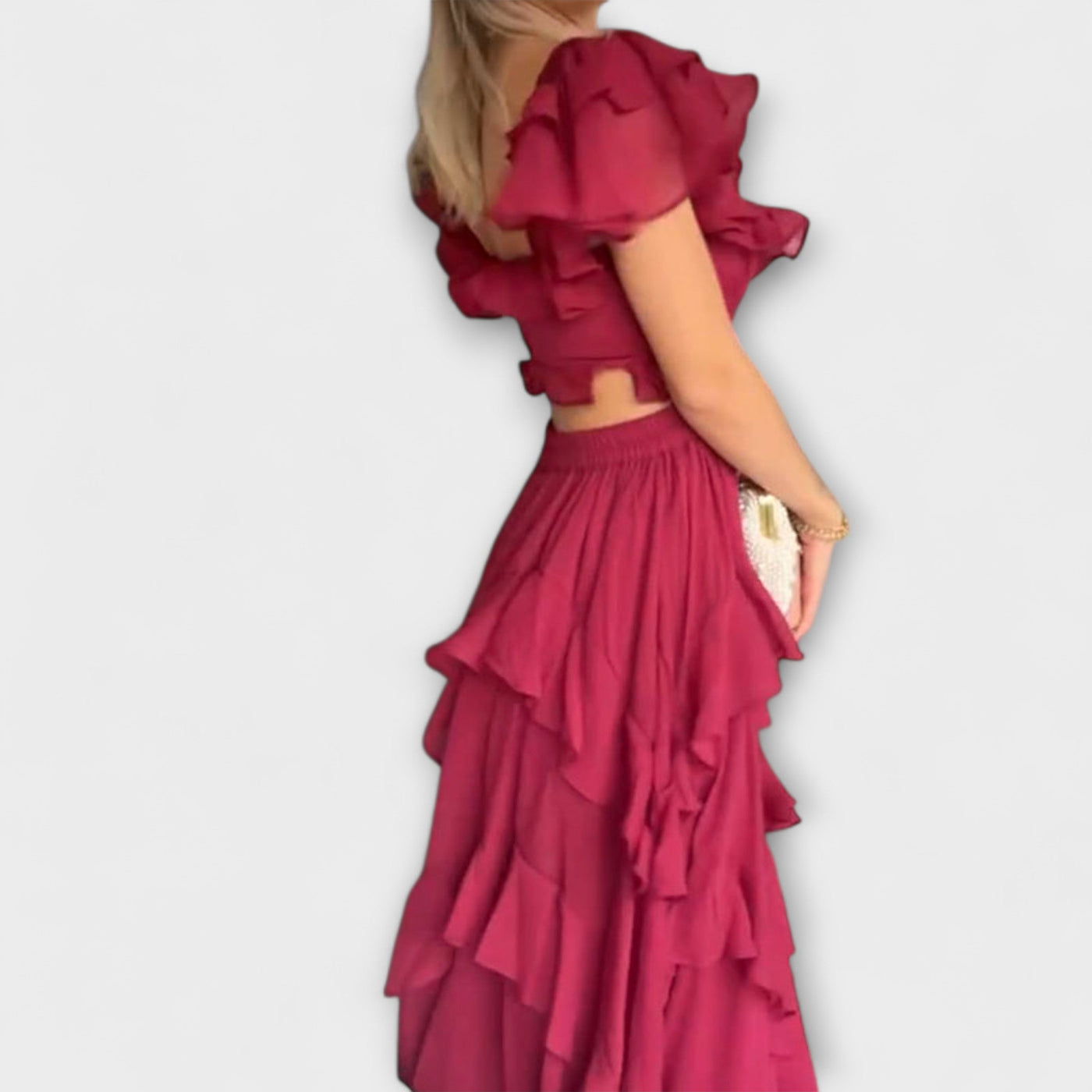 Slavomila | Letní šaty s volánkovými detaily