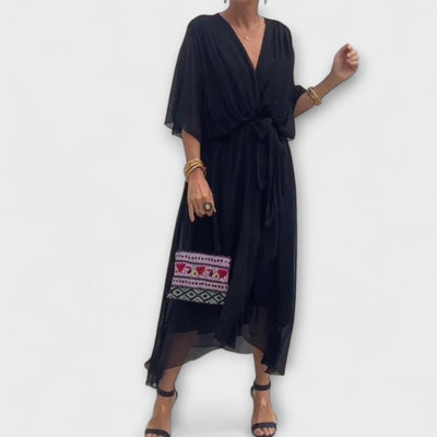 Mirka | Midišaty s výstřihem do V