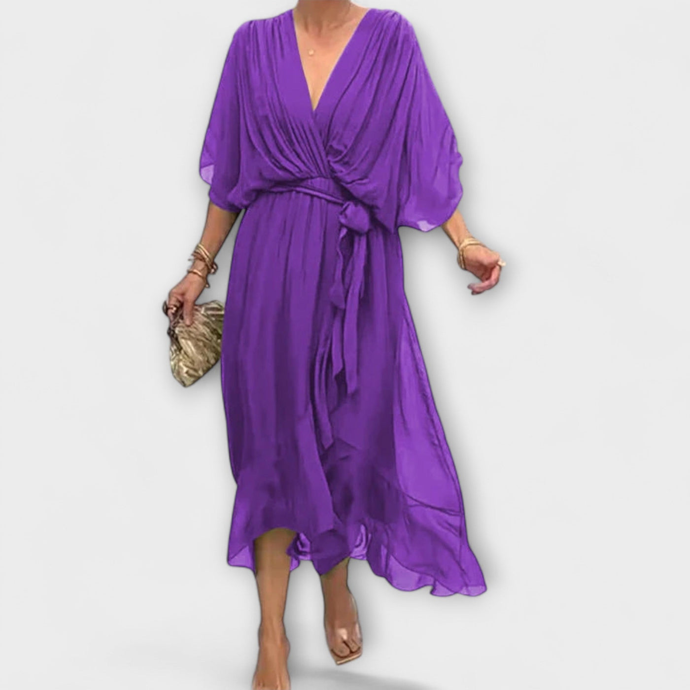 Mirka | Midišaty s výstřihem do V