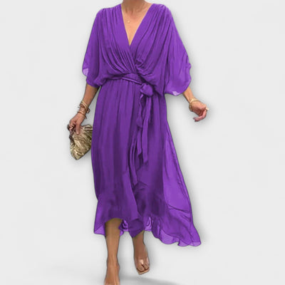 Mirka | Midišaty s výstřihem do V