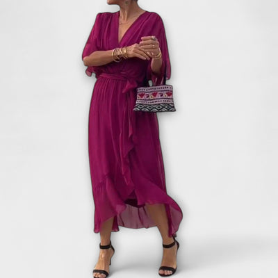 Mirka | Midišaty s výstřihem do V