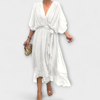 Mirka | Midišaty s výstřihem do V